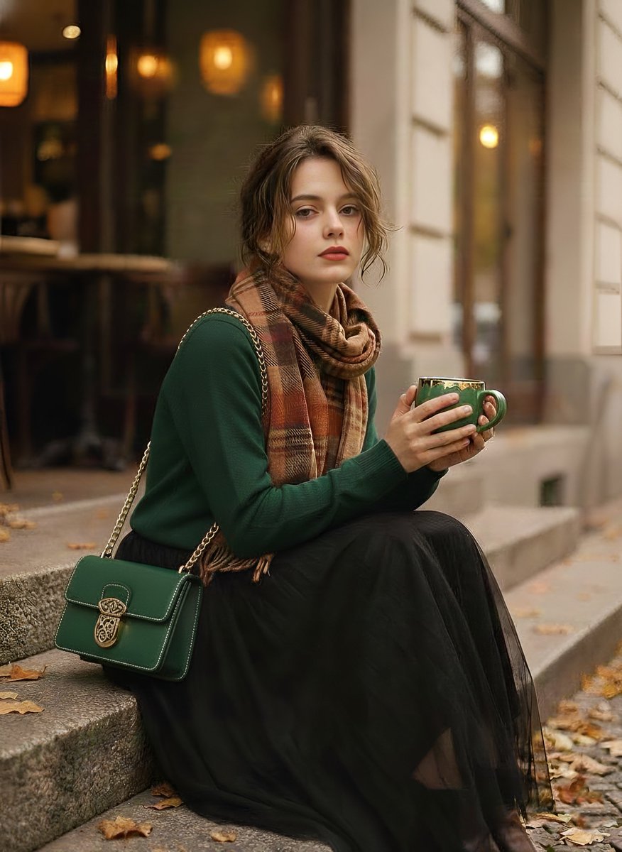 复刻七十年代胶片质感的秋日街头时尚