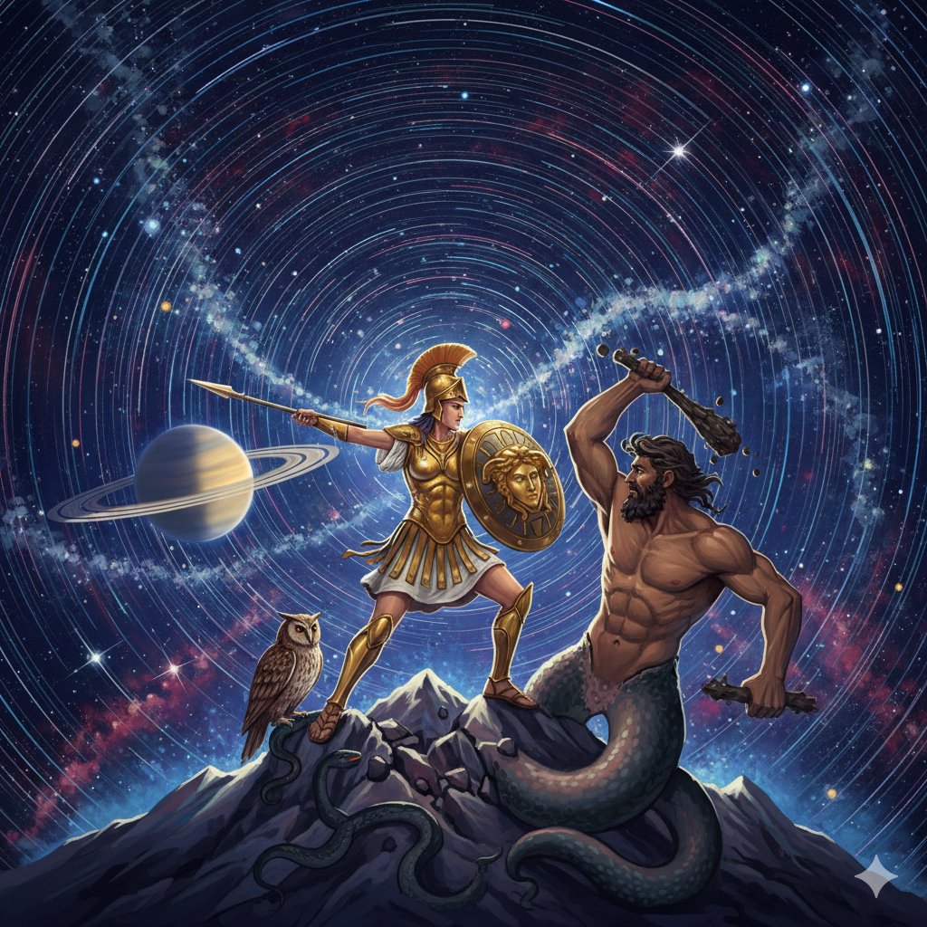 雅典娜决战恩克拉多斯