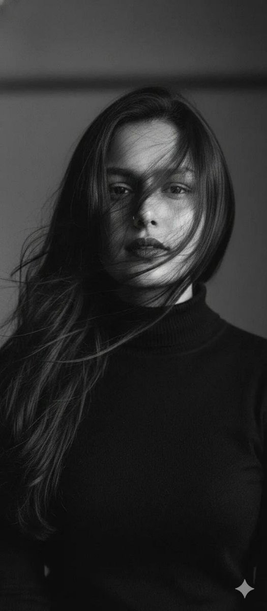 黑白光影下的高级感时尚电影人像