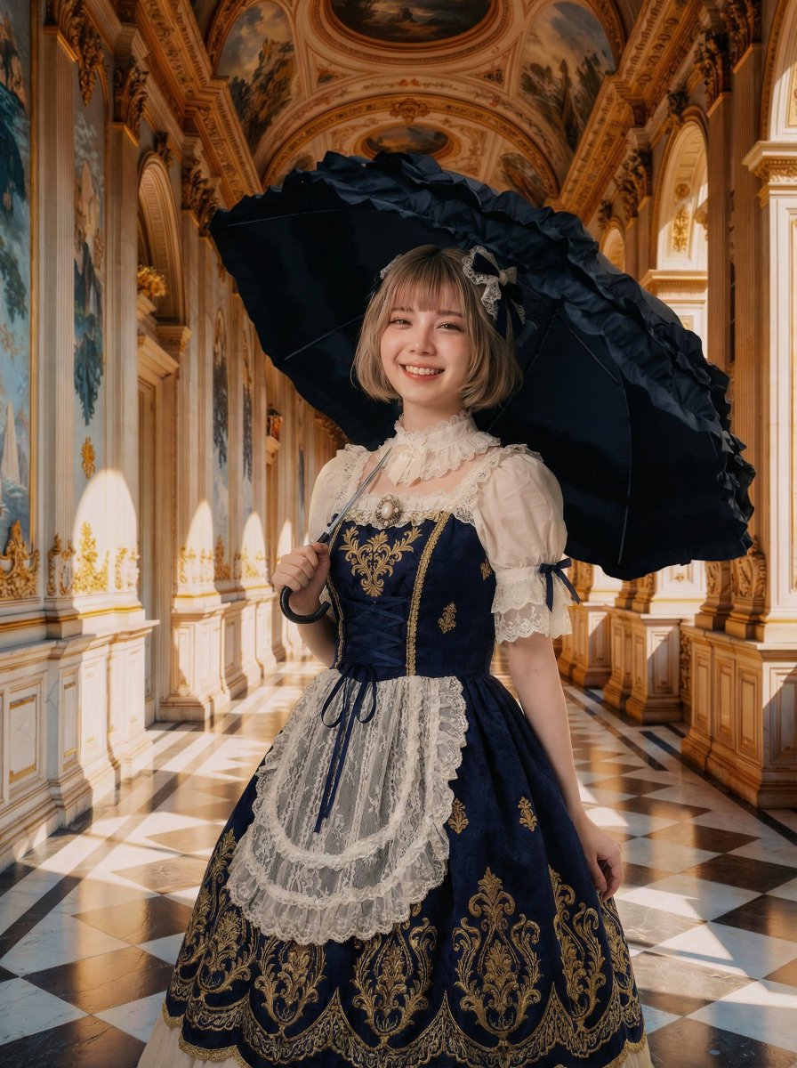 明亮自然光下的端庄优雅室内时尚人像