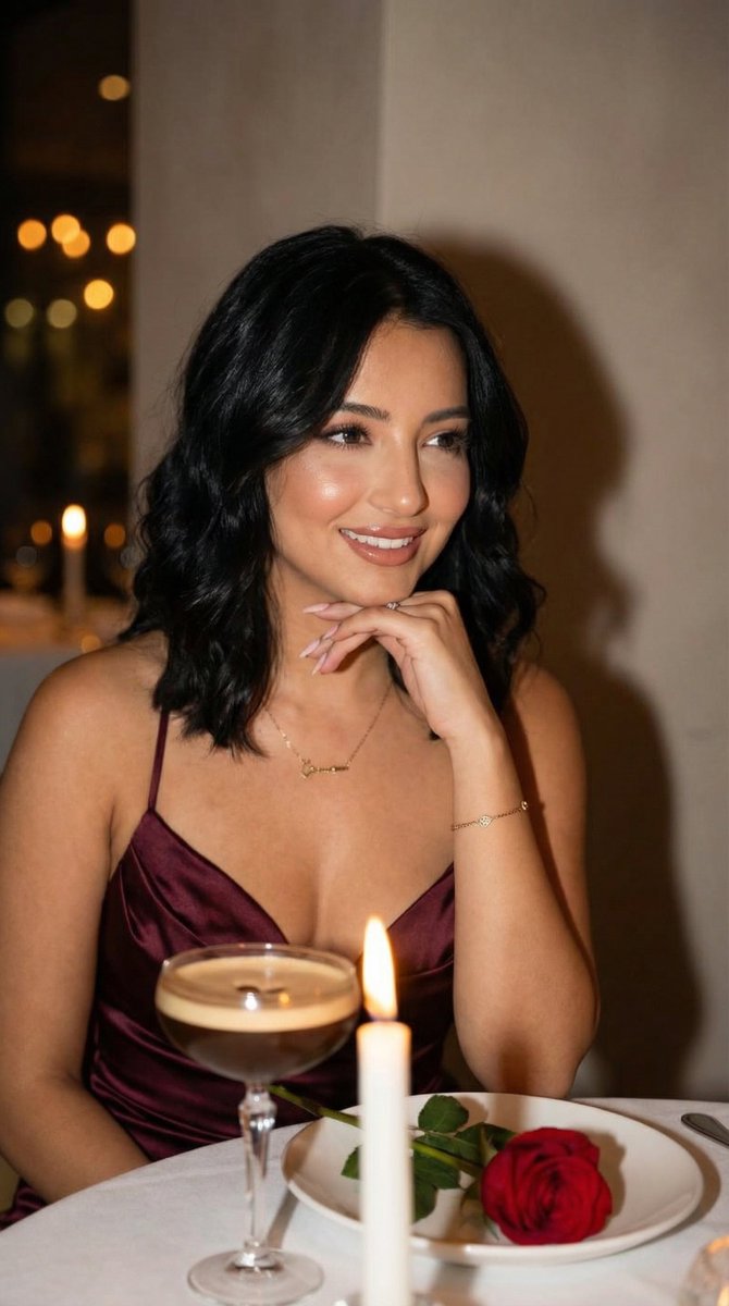 烛光下的勃艮第红浪漫晚餐