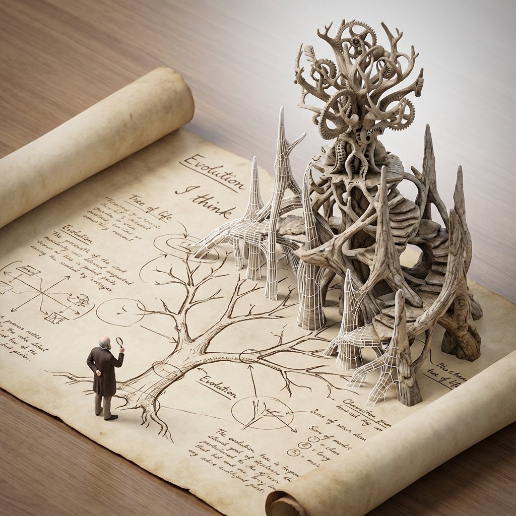 仰望由粉笔公式具象化的黑洞深渊建筑