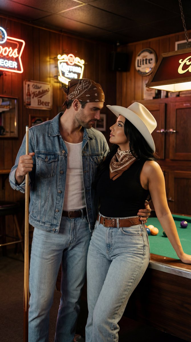 极具张力的美式复古酒吧电影感大片