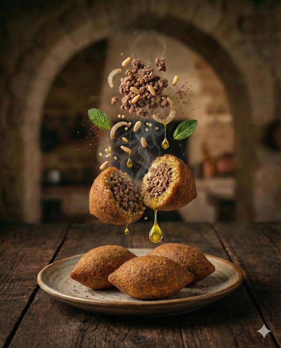 电影级光影下的中东美食爆炸视图