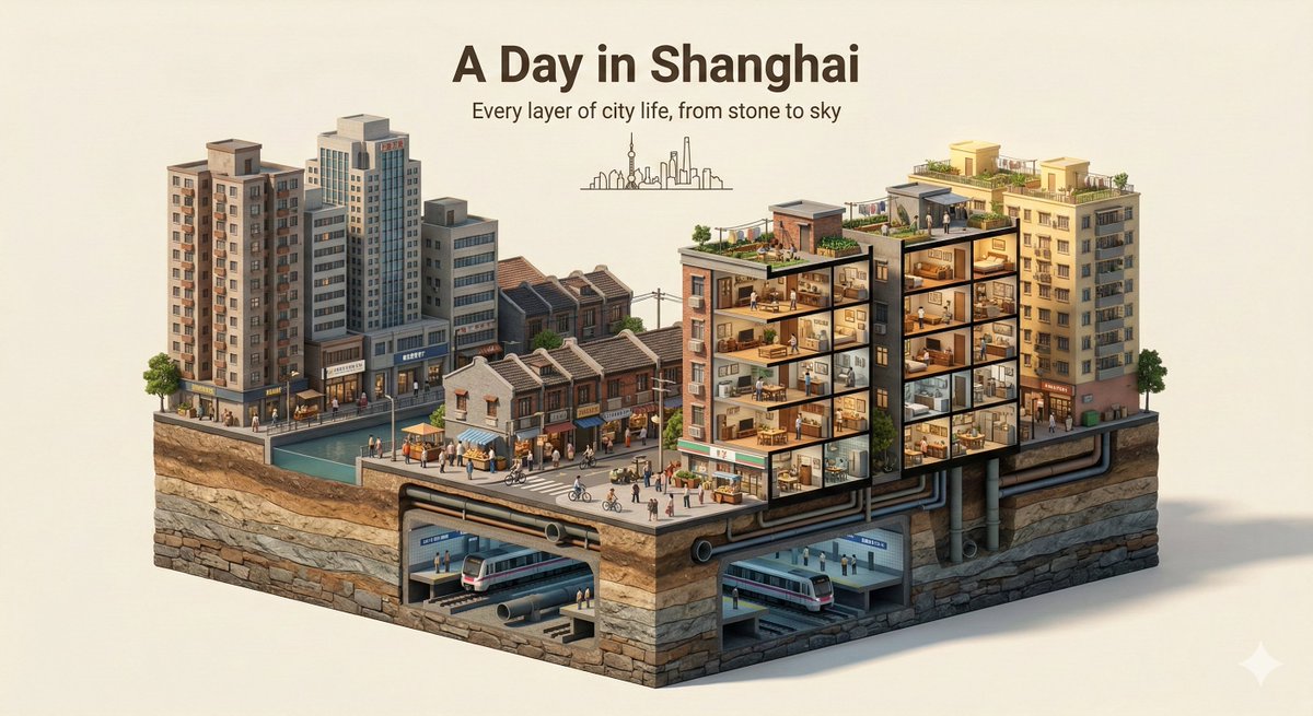 城市垂直切片微缩3D立体模型