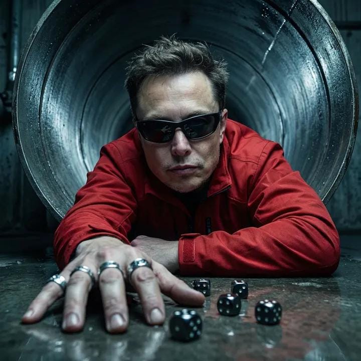 暗黑湿润管道里的红衣伸手者