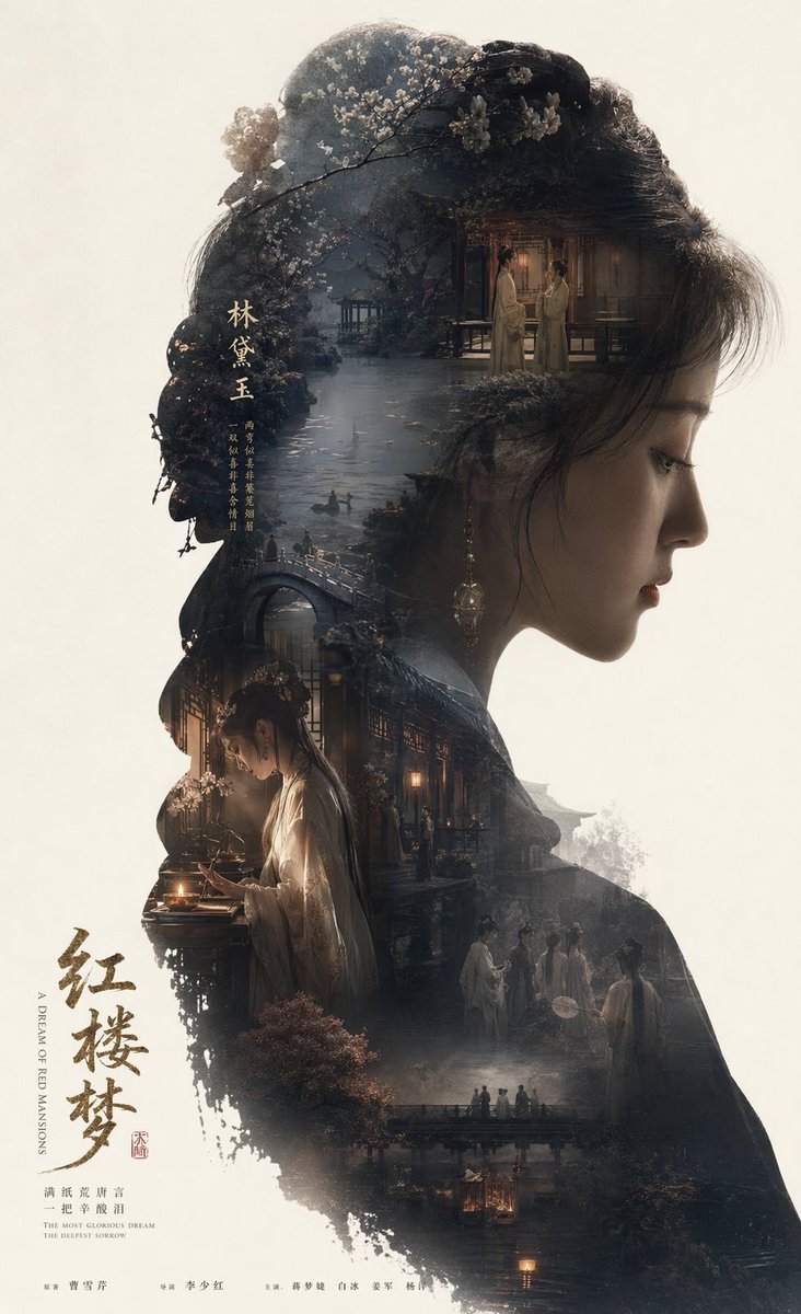 红楼林黛玉史诗叙事海报