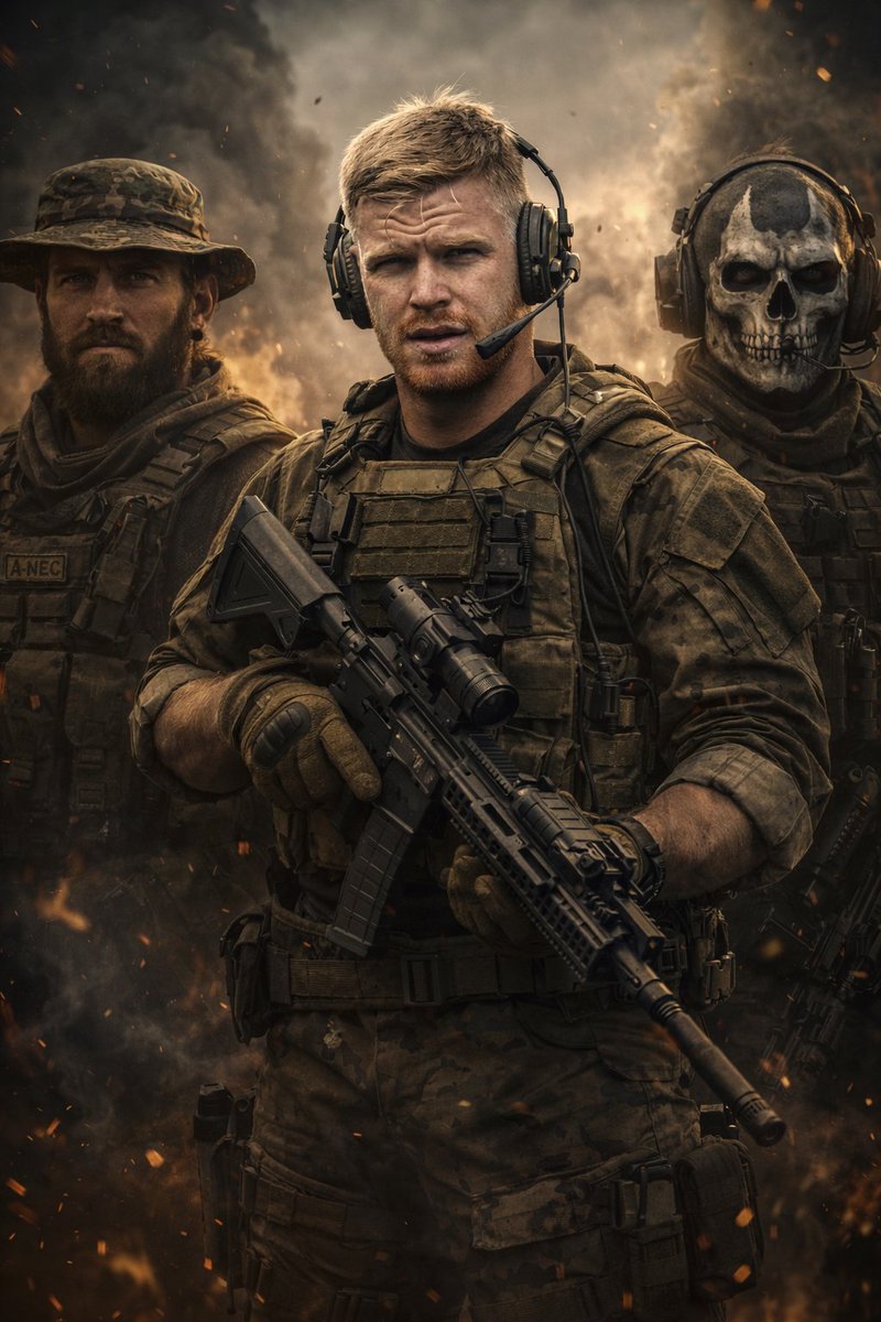 战火硝烟中的精英特战队电影级写实合影