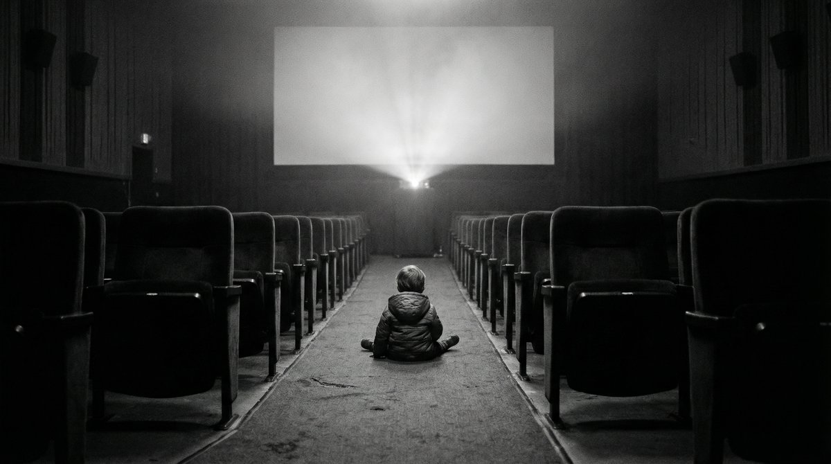 空荡影院里的孤独童影