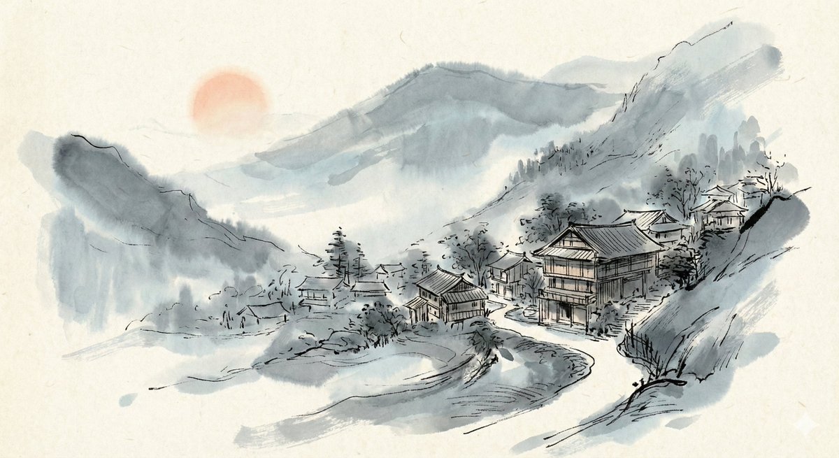 写意雄鹤：现代水墨的灵动之姿