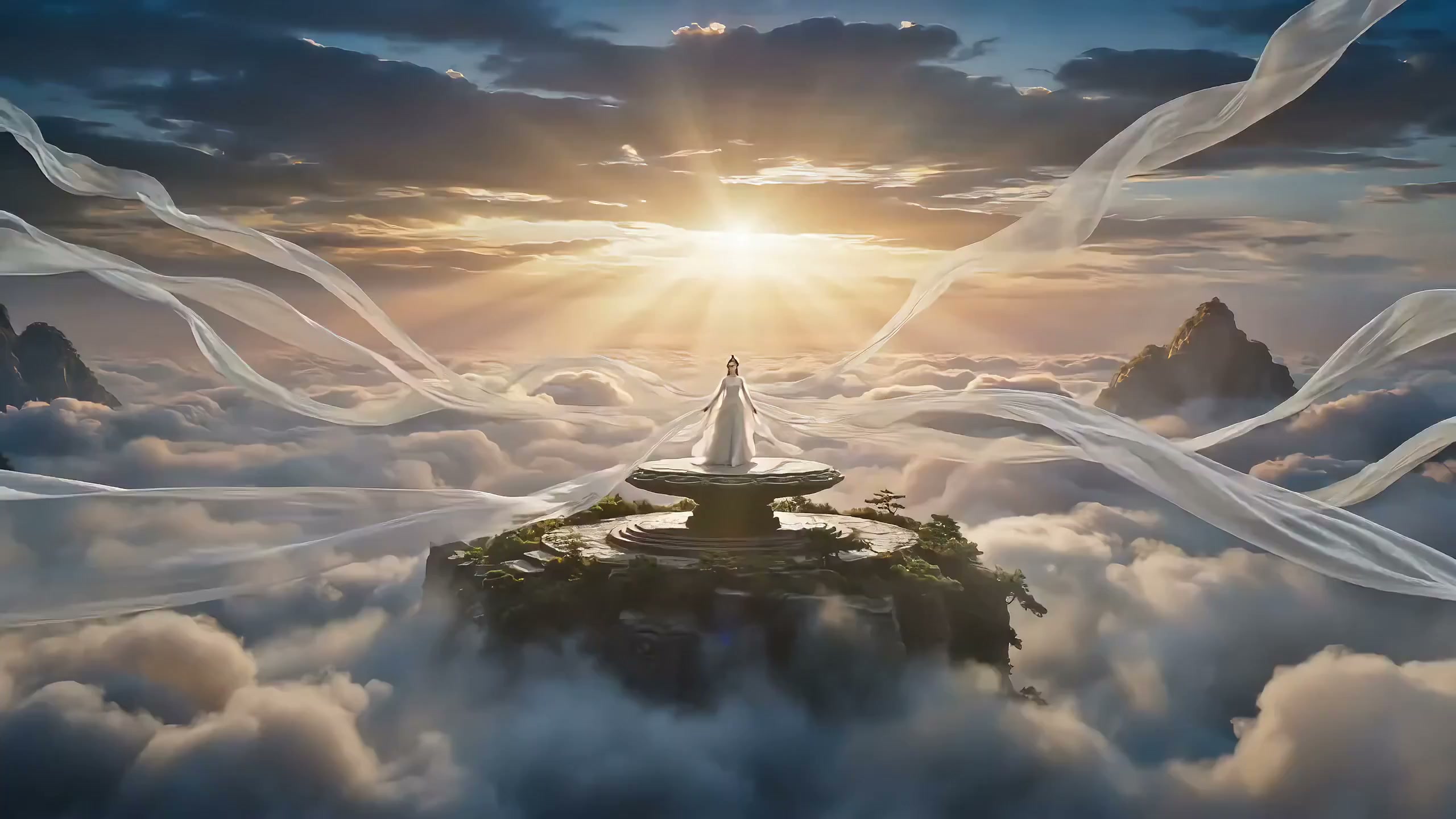 云端仙岛霓裳舞，唯美仙侠惊鸿影