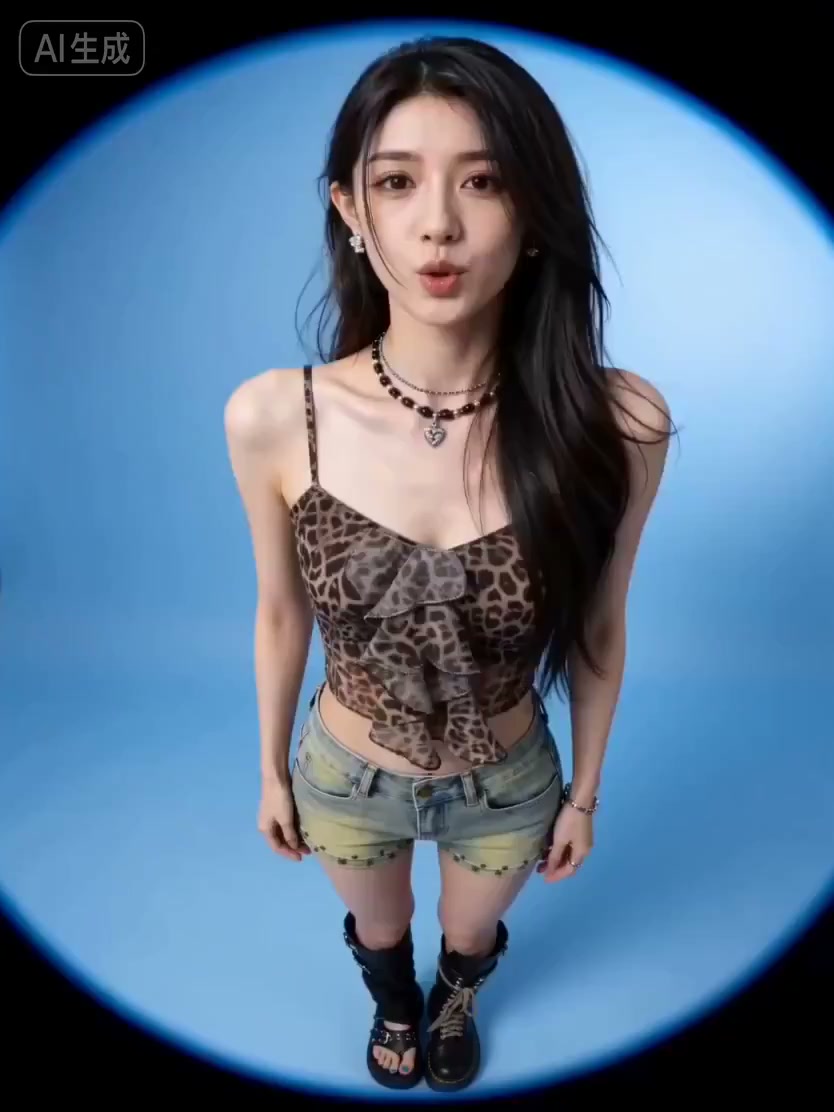 鱼眼镜头下的百变时尚少女