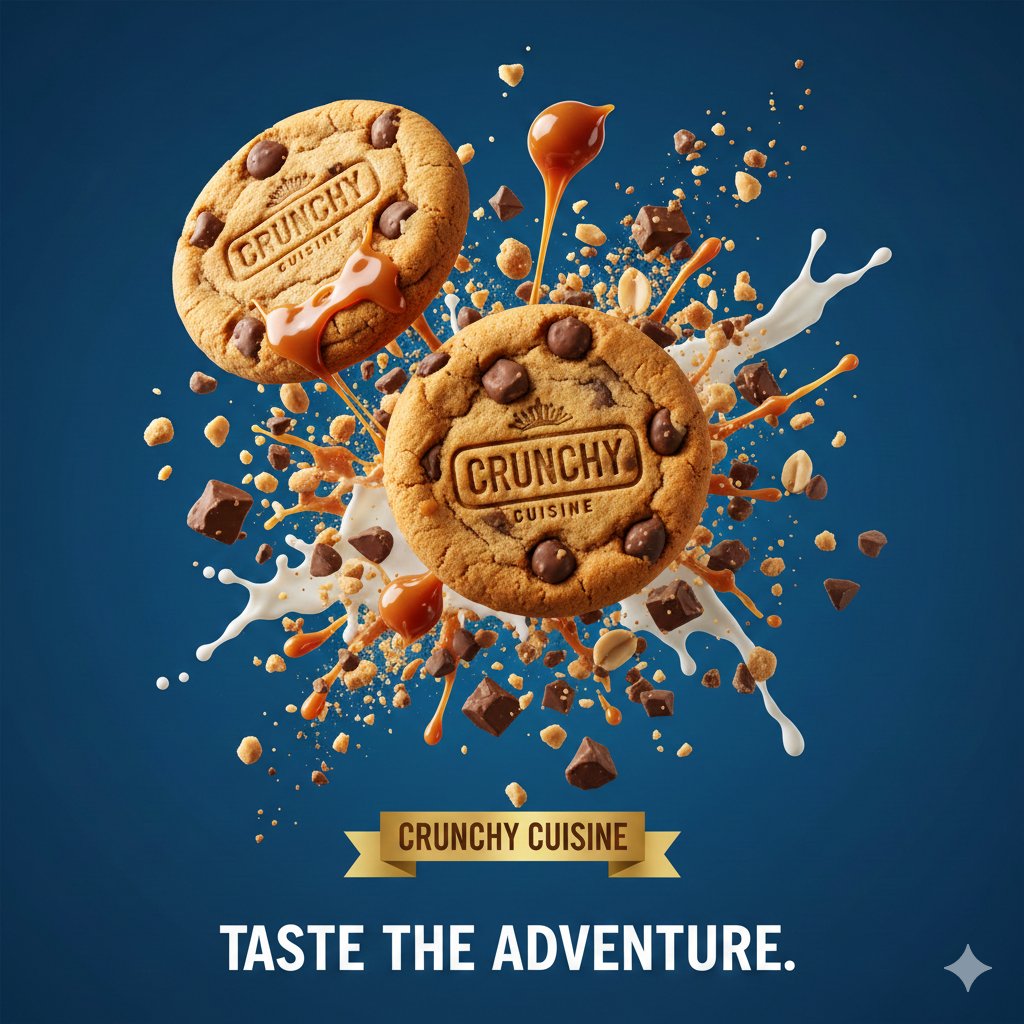 酥脆巧克力曲奇的悬浮诱惑