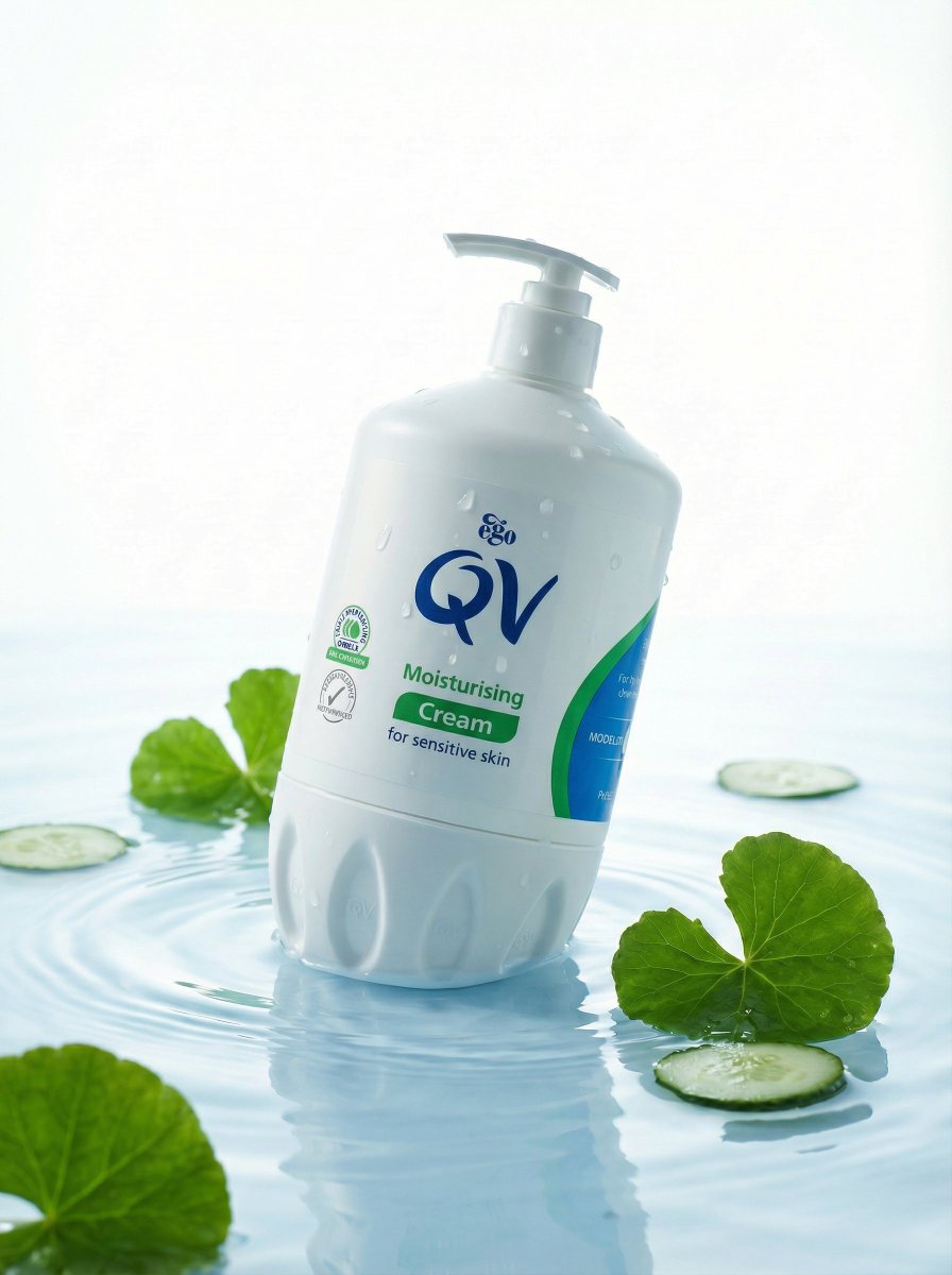 静水浮白管的黄瓜护手霜大片