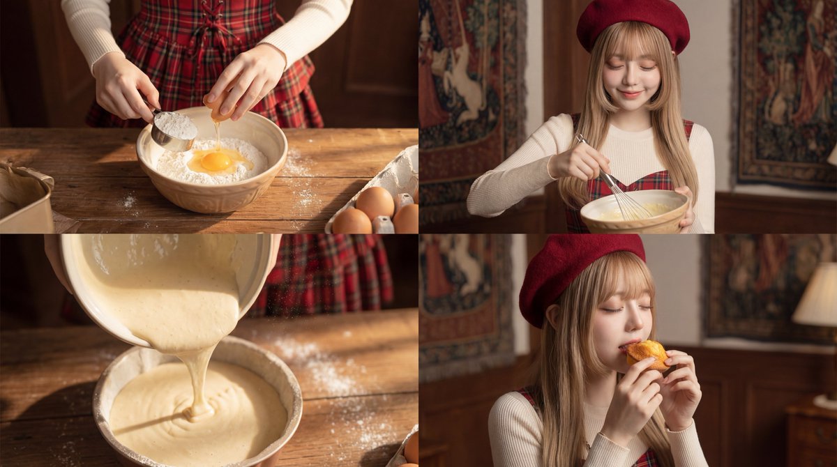 治愈系少女烘焙日常，面粉飞舞的温暖时光