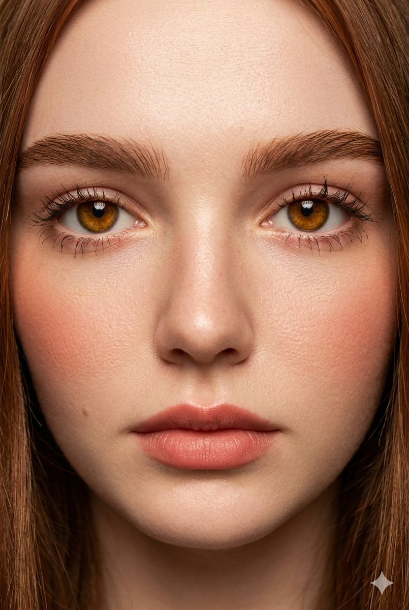 蜜糖眼眸少女的极致时尚美妆特写