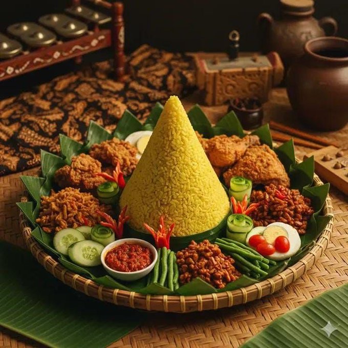 印尼黄米盛宴俯拍