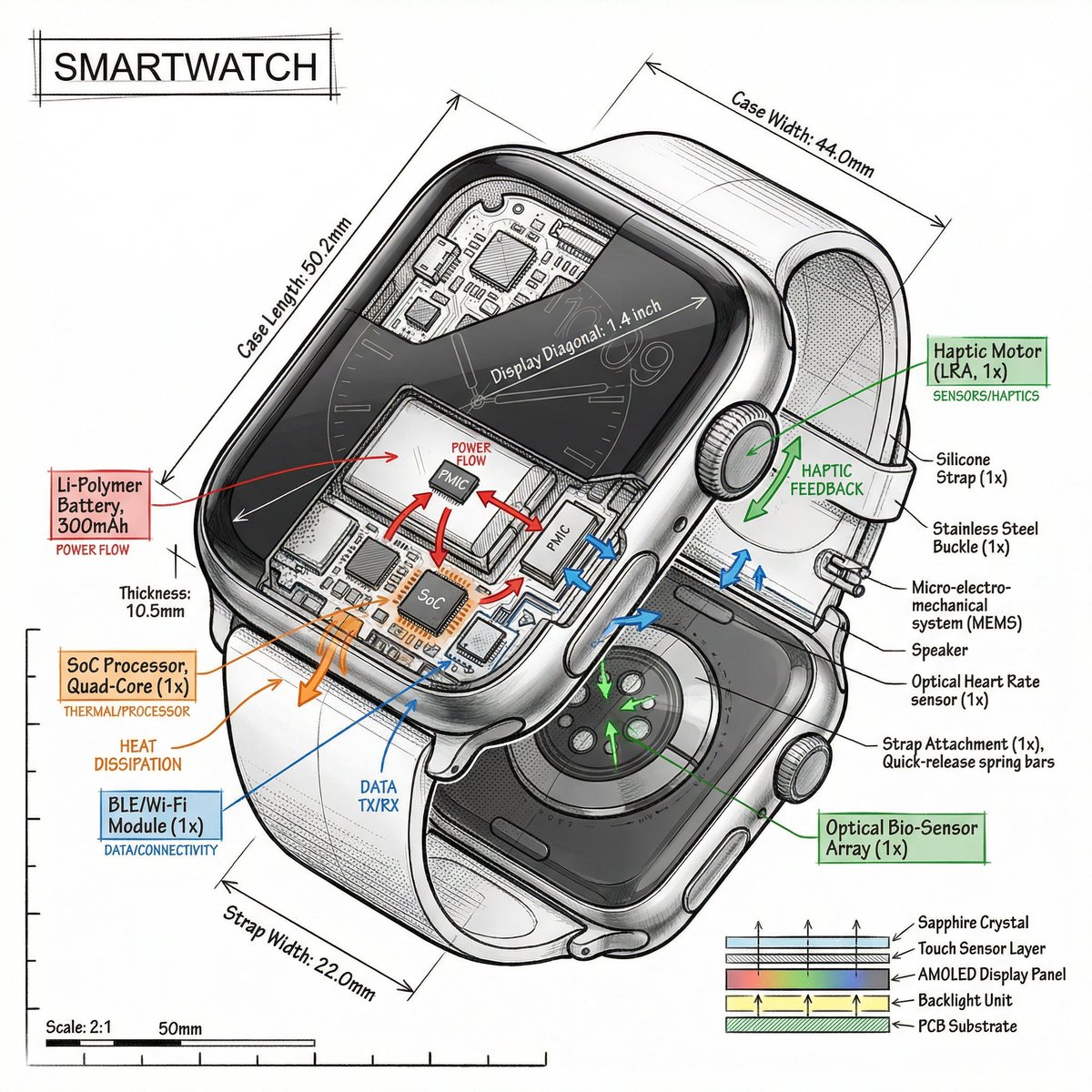 等轴测3D技术信息图拆解