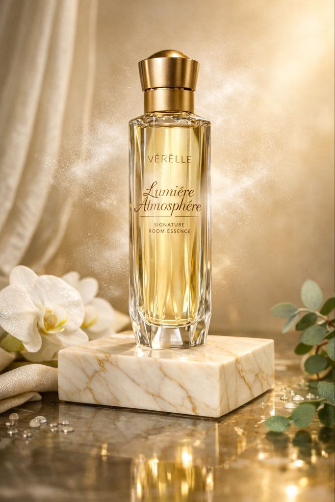 奢华香氛水晶瓶唯美光影大片