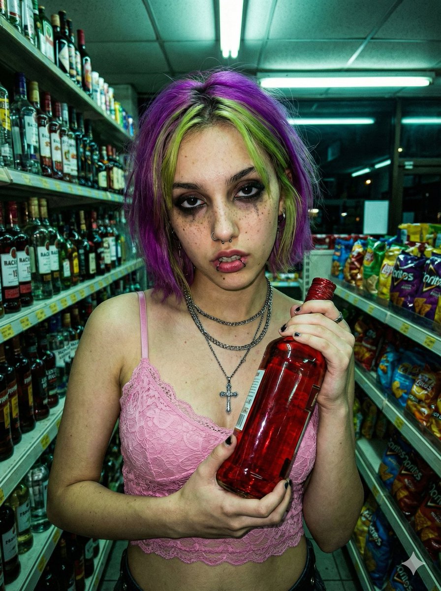 深夜便利店的危险朋克少女