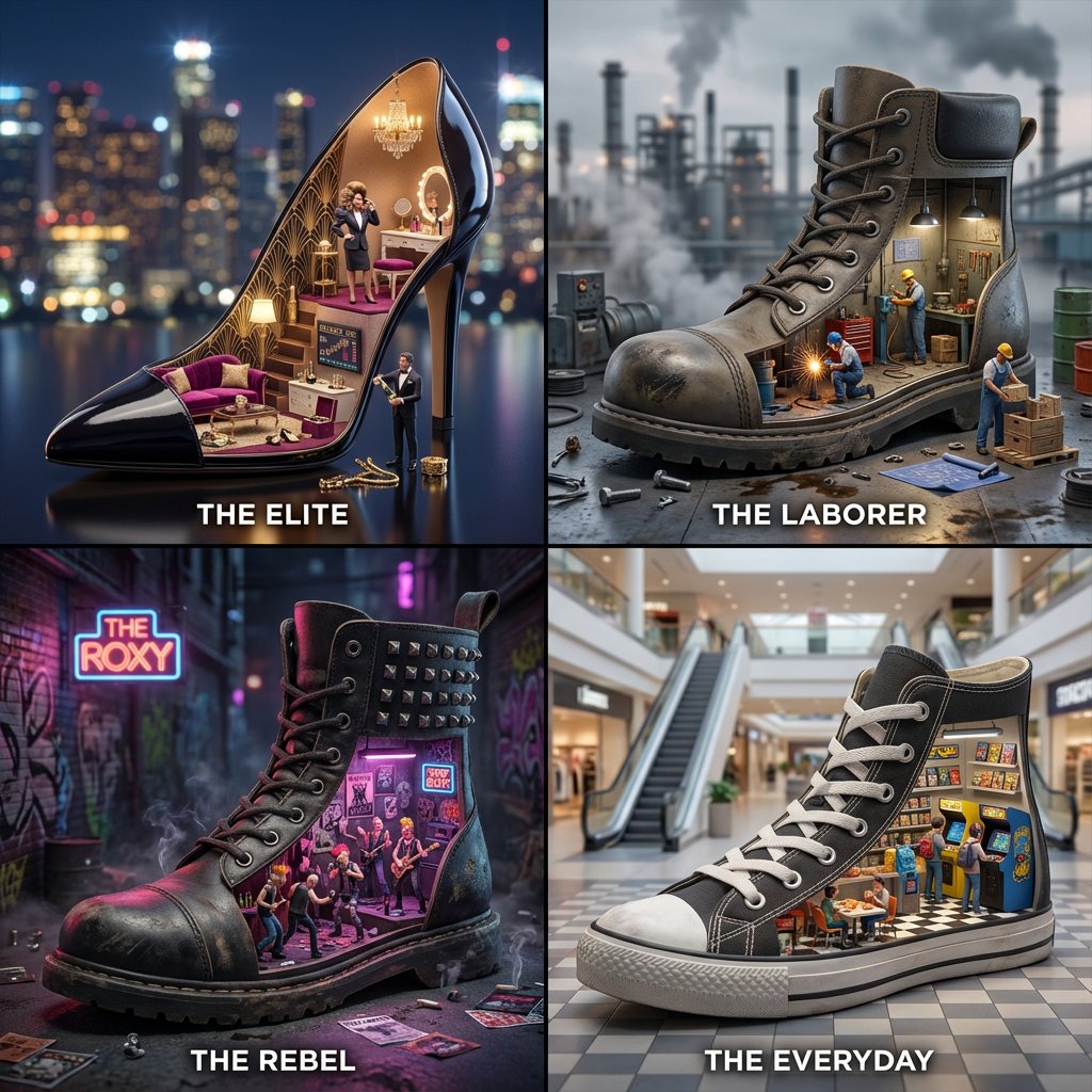 鞋中微缩百年社会