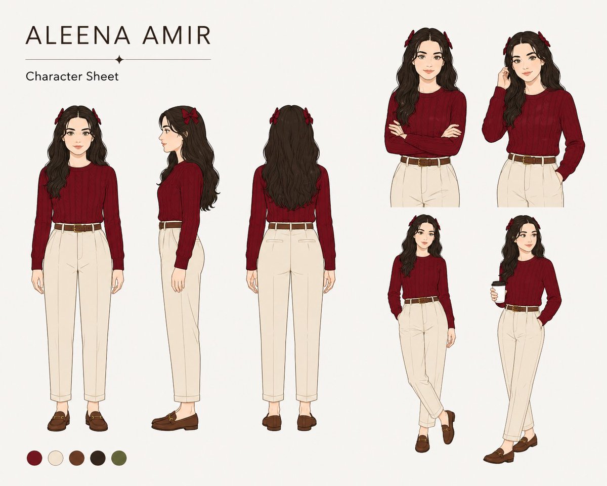 极简风格角色设定图