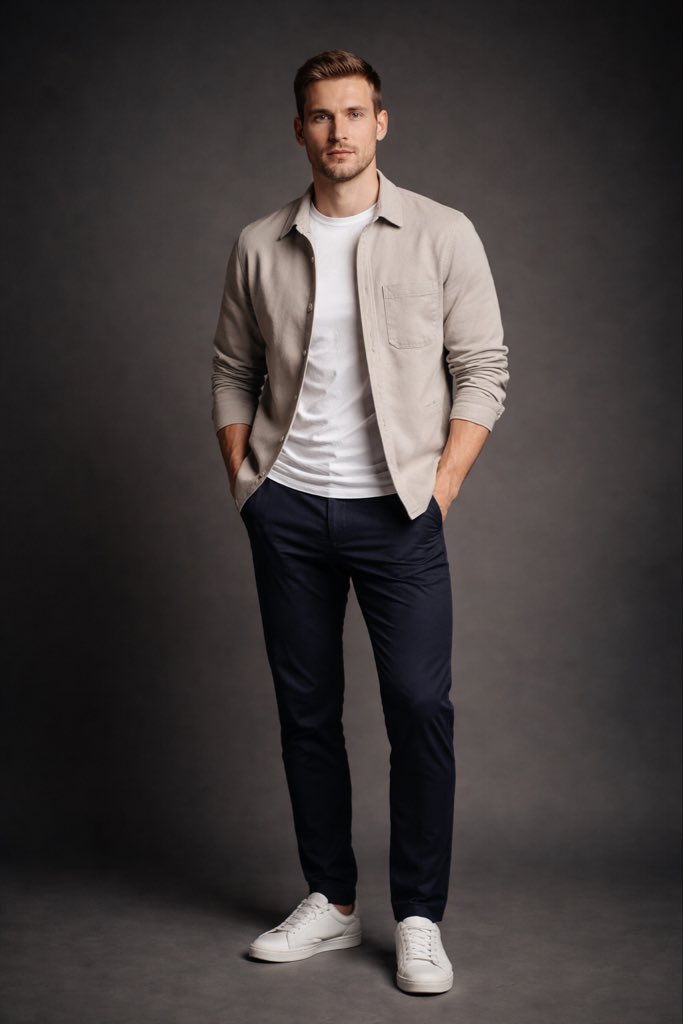 极简影棚下的英伦质感男模写真