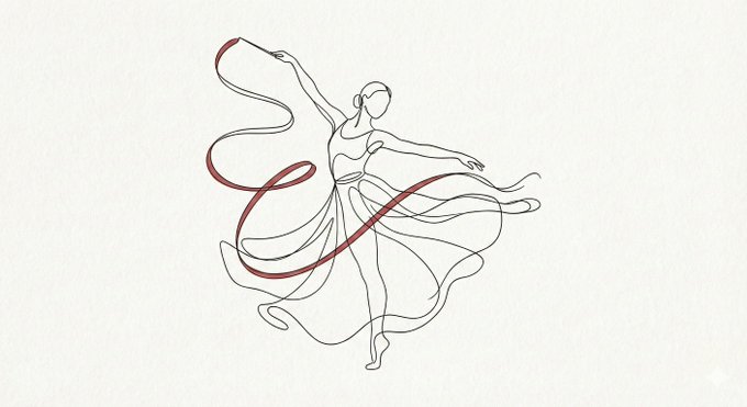 极简黑线勾勒艺术