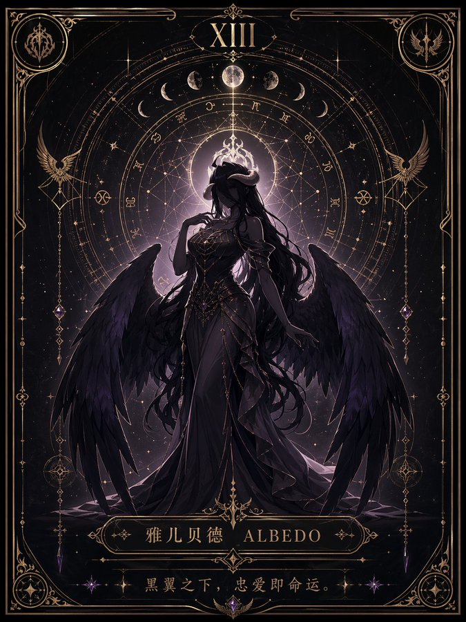 极简命运星盘塔罗海报