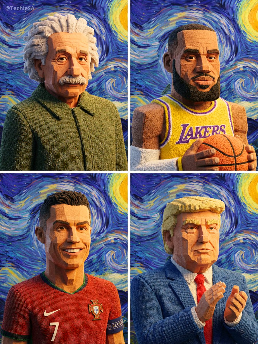 极简几何风陶土人像艺术