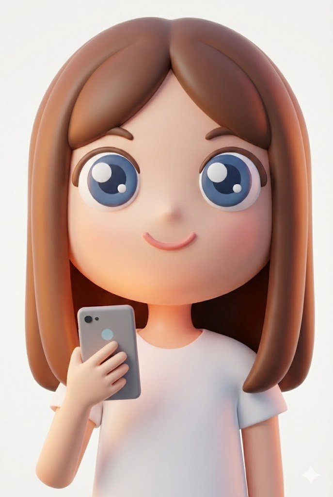 极简几何拼贴的萌系精灵