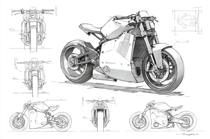 极简工业概念草图