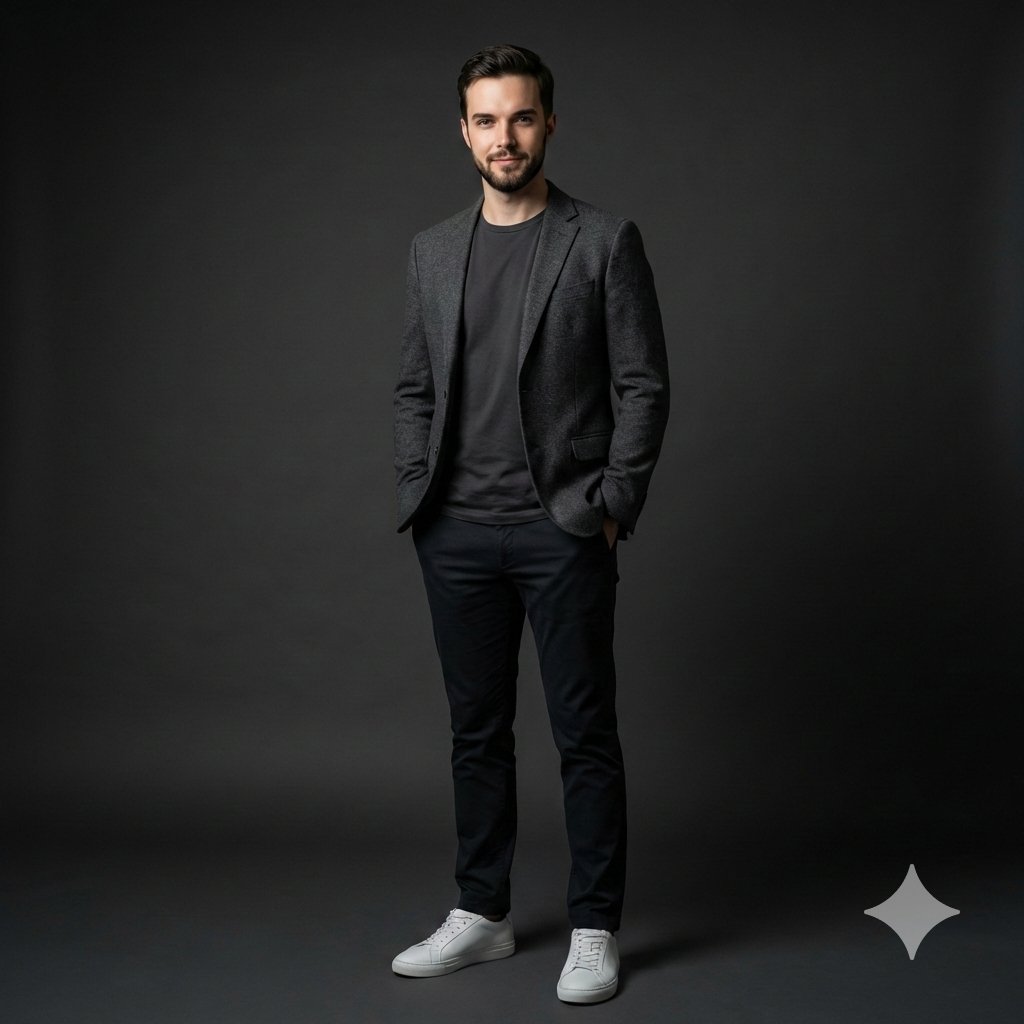 质感极简风男模影棚写真