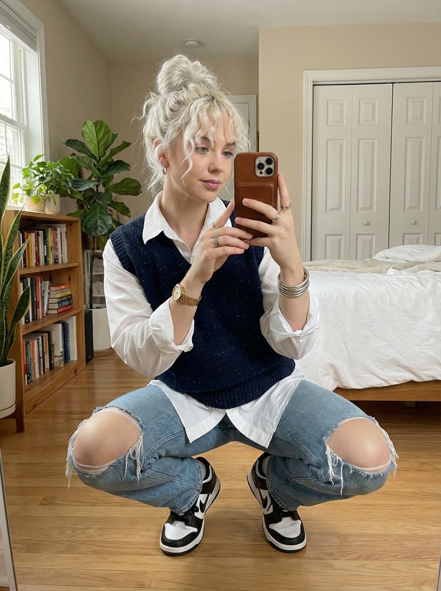 镜前自拍遭遇突发洪水猛烈来袭