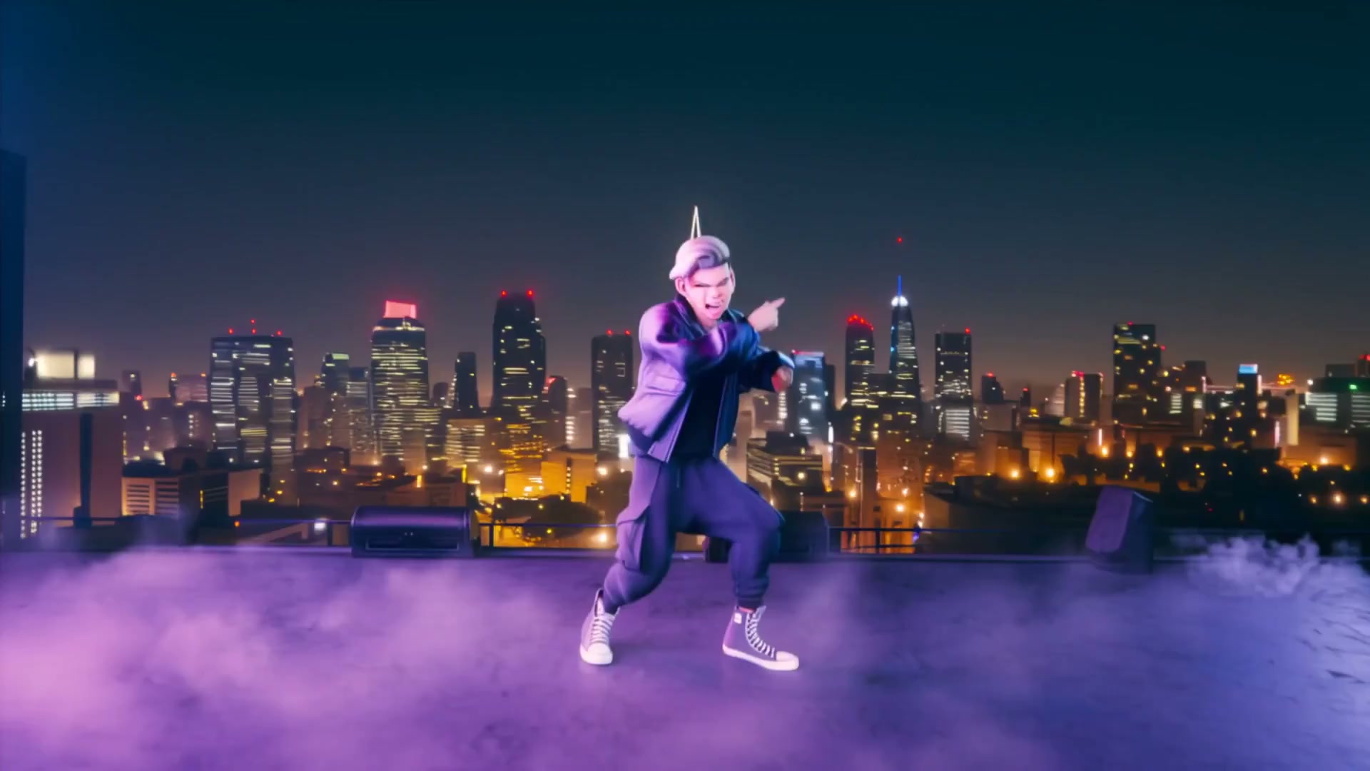 霓虹夜幕下的韩式嘻哈劲爆舞台