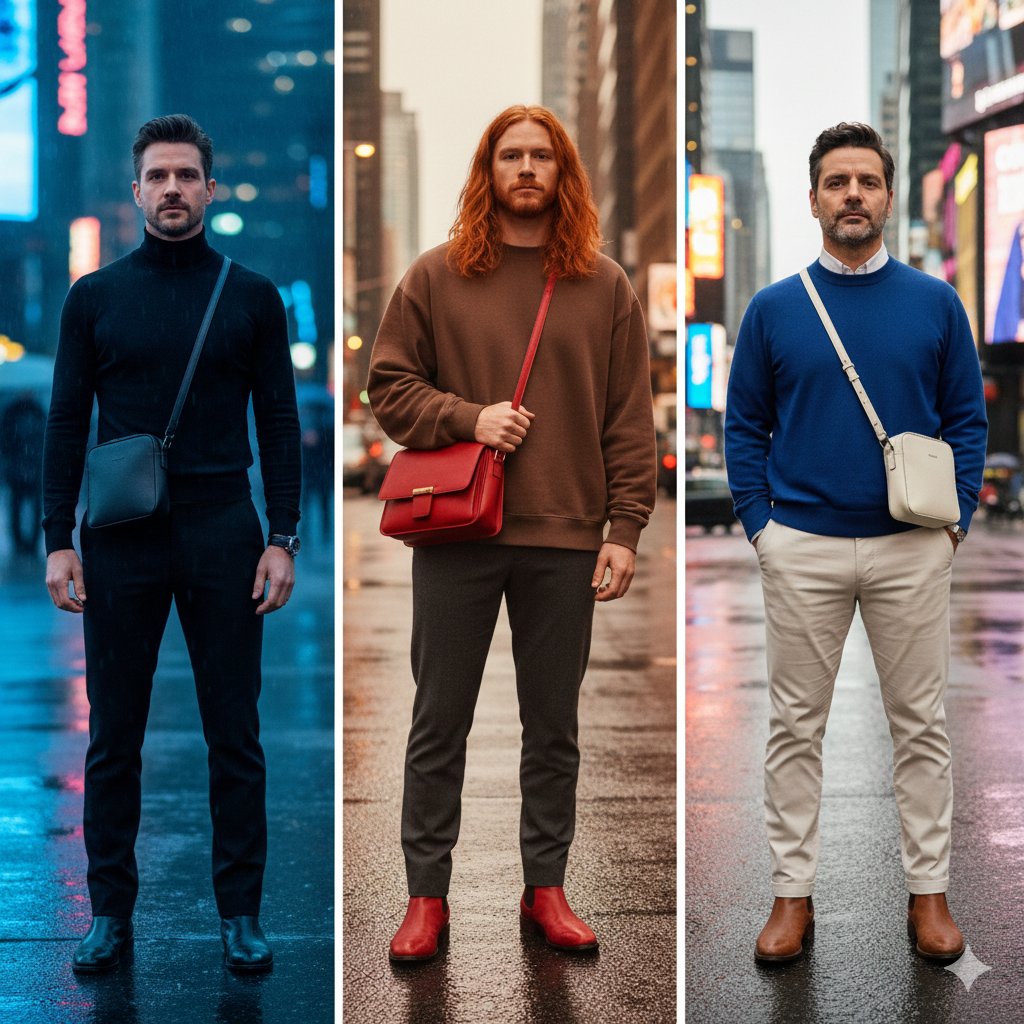 霓虹雨夜的电影感男星特写