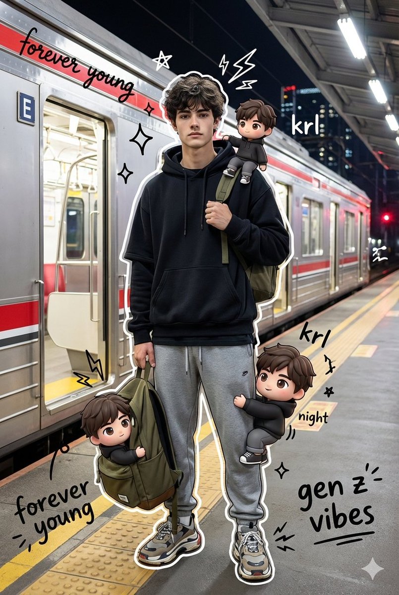 夜幕站台街潮涂鸦大片