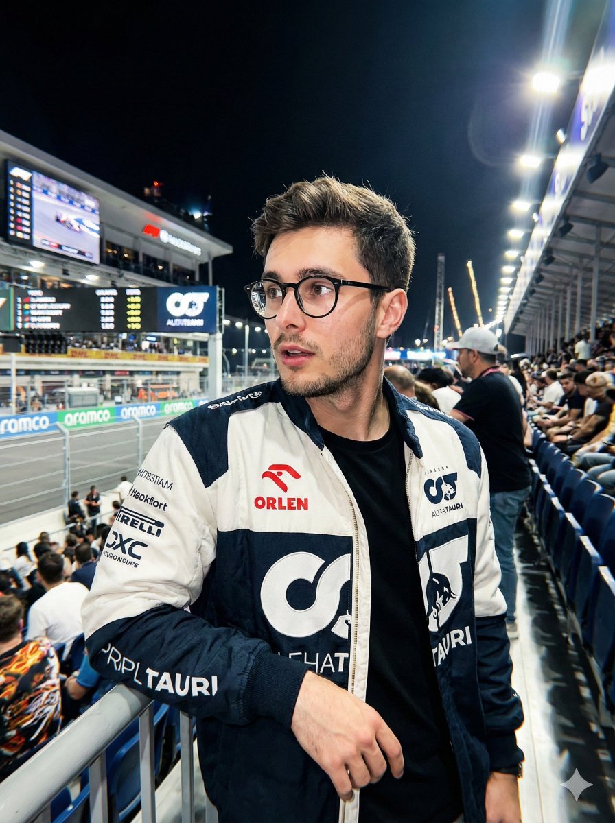 夜间赛道旁强烈的iPhone闪光灯写实人像