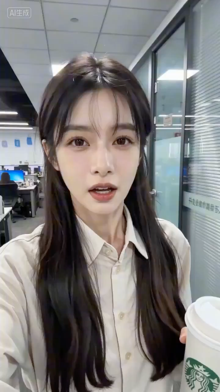 互联网大厂少女自拍吐槽AI办公