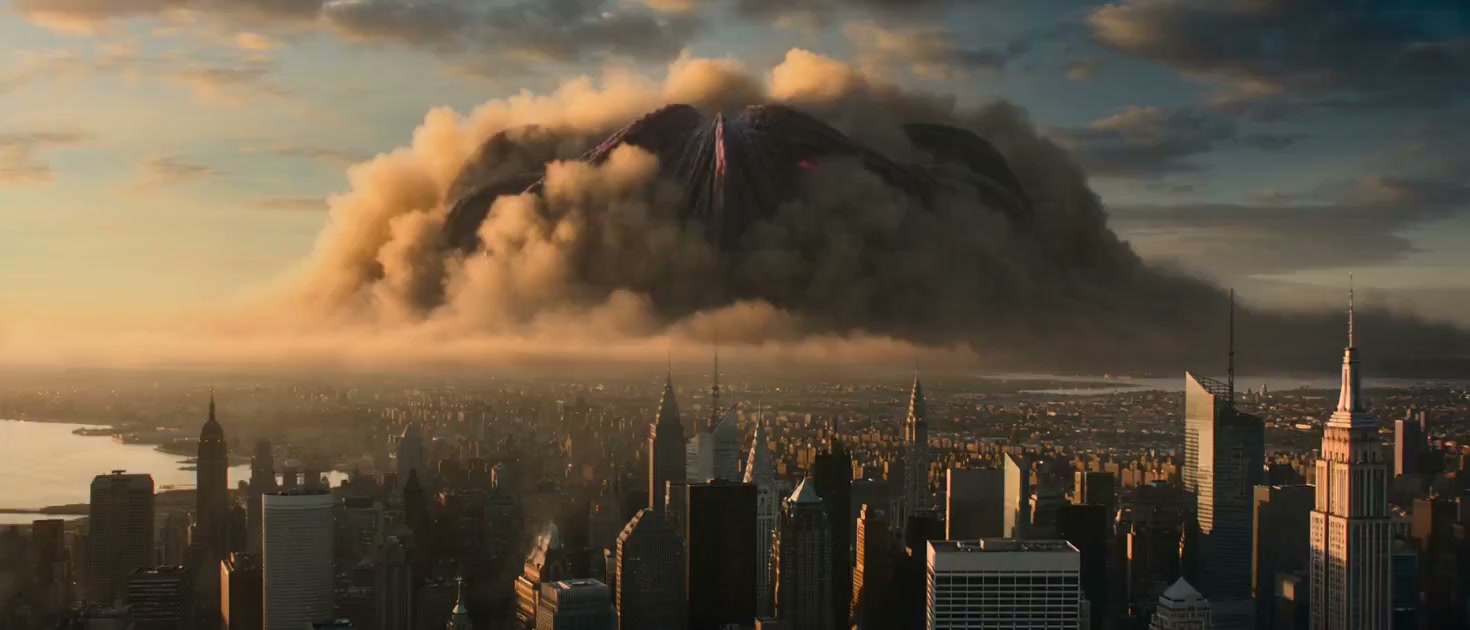 有机巨兽降临：城市毁灭瞬间