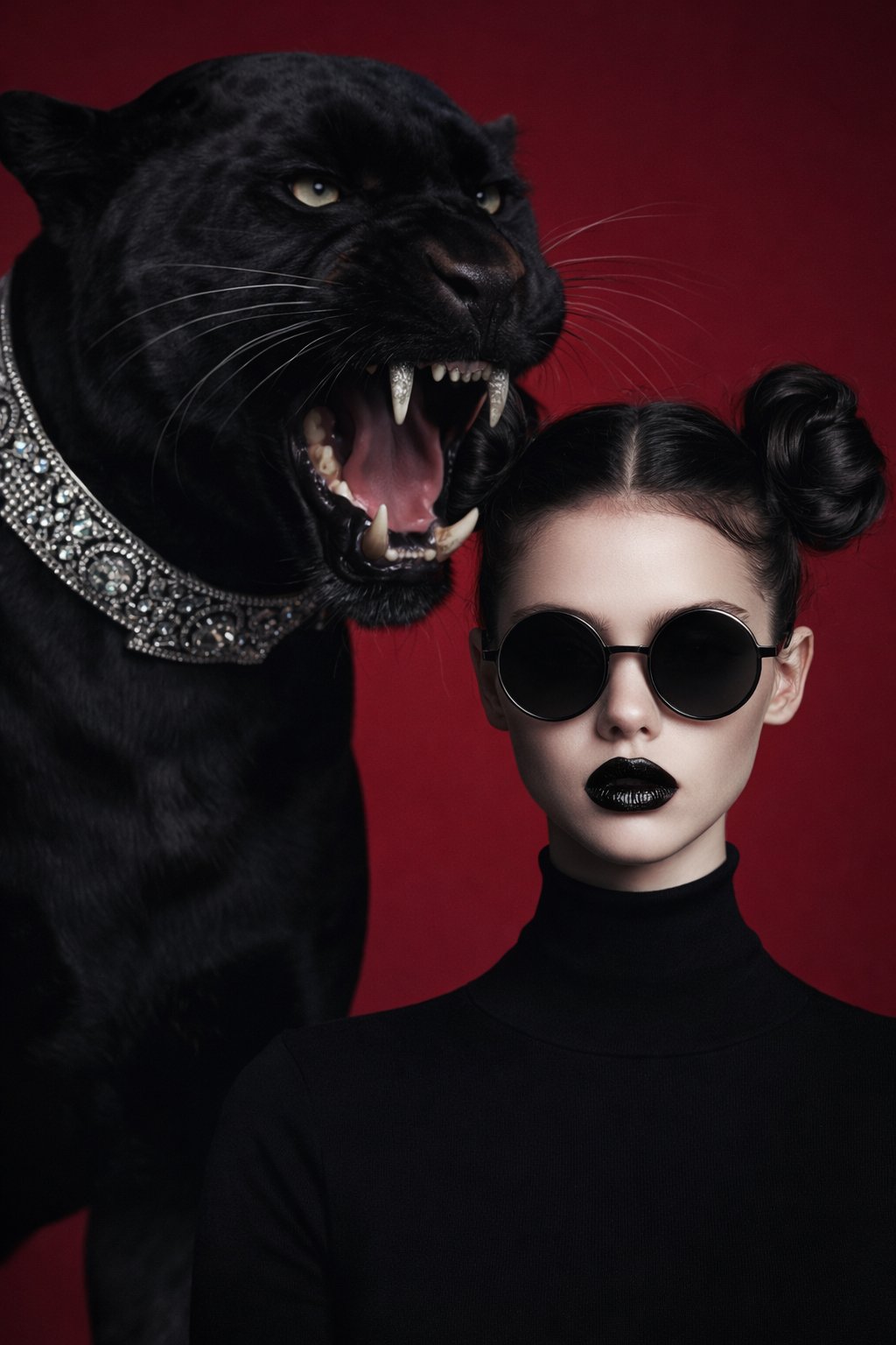 冷白超模与黑豹