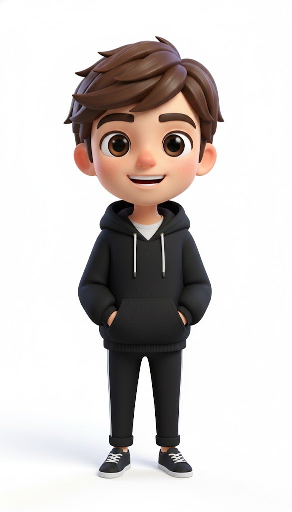 皮克斯电影质感的经典美式路人形象