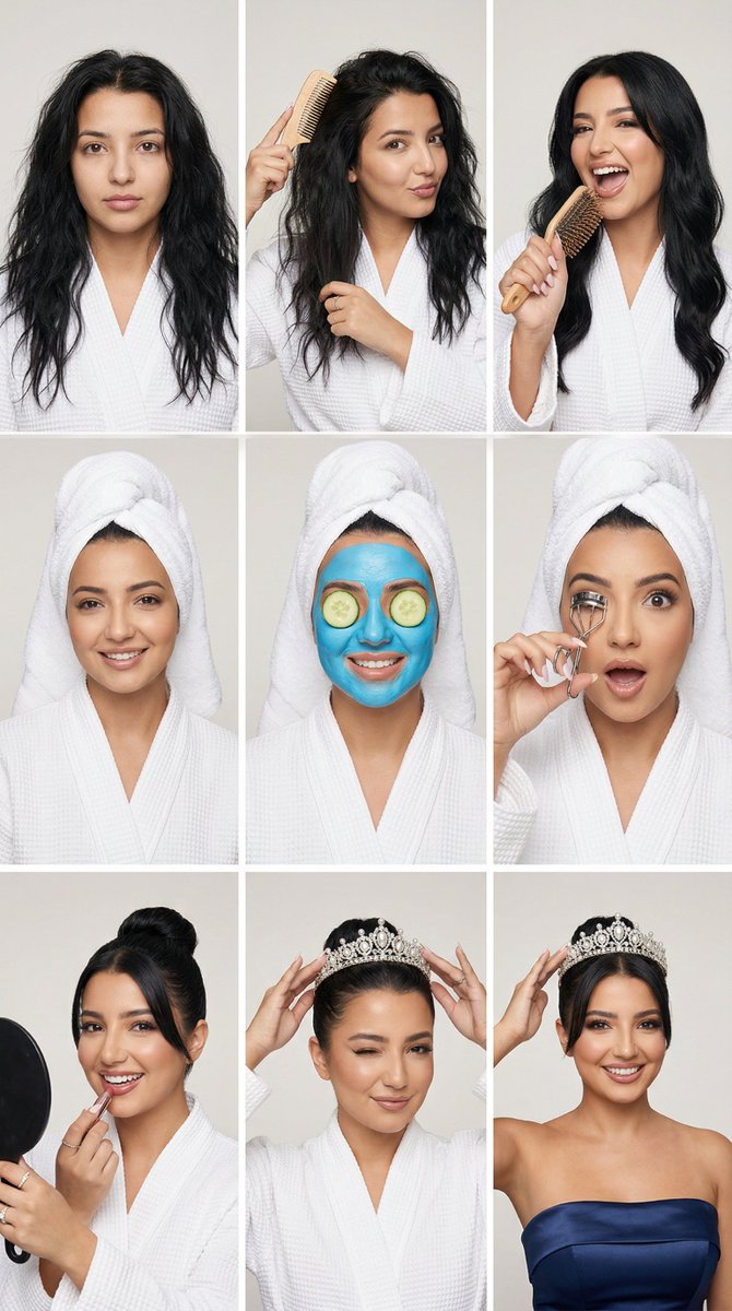 素颜到璀璨女王的九步蜕变