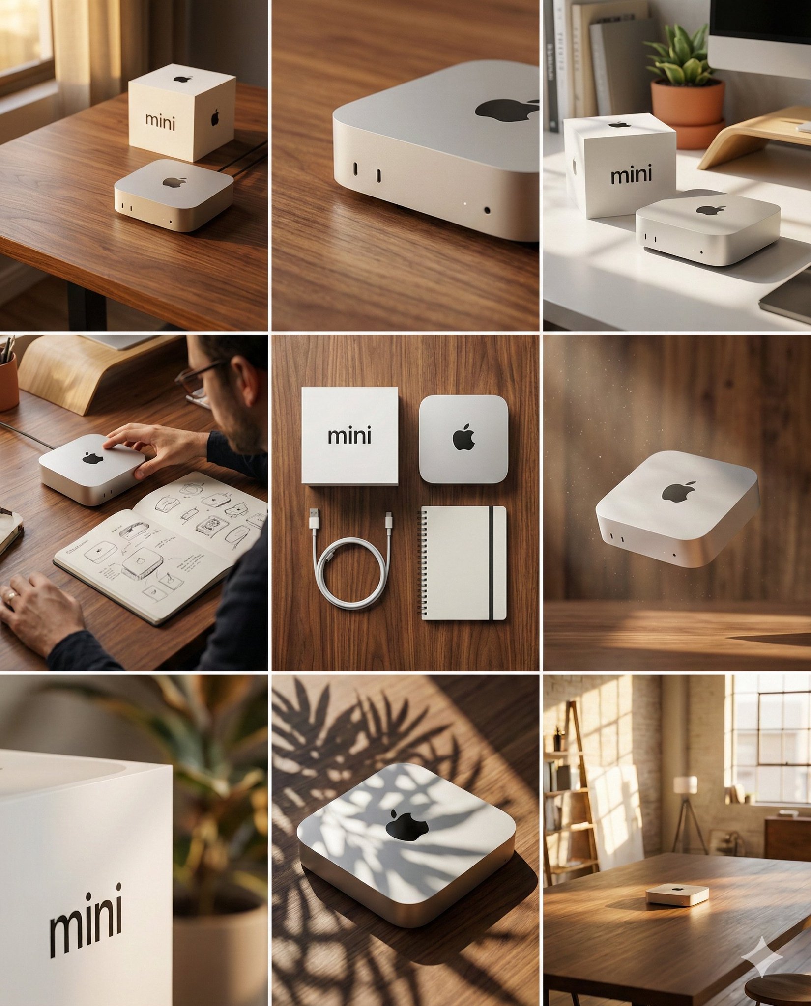 Mac mini 3×3品牌设计视觉故事板-简洁版