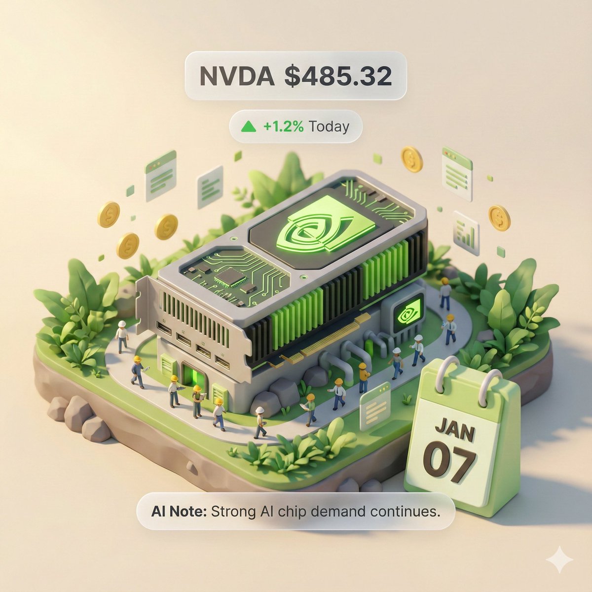 3D轴测微缩模型可视化海报