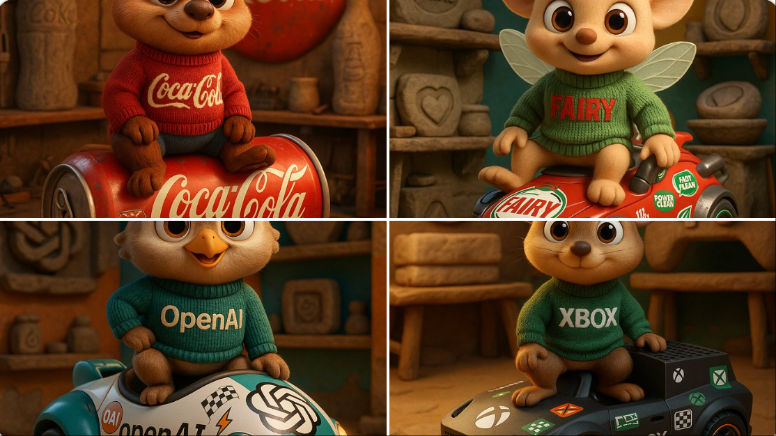 品牌3D卡通动物角色