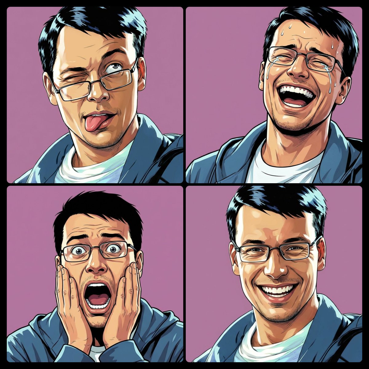 让人做出Emoji的表情