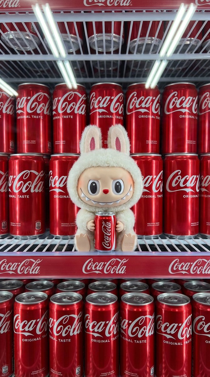 冰柜红海中的白兔Labubu