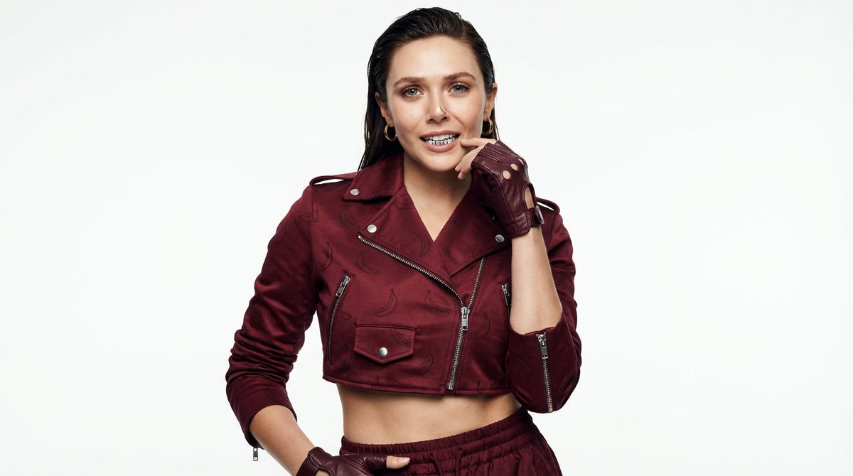 红衣都市女王闪耀钻石牙饰的时尚大片