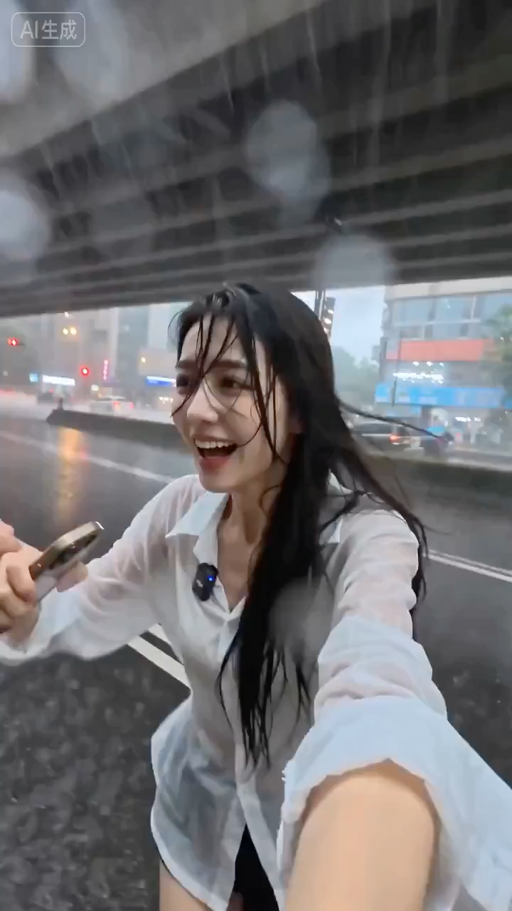 台北暴雨中的湿身浪漫自白